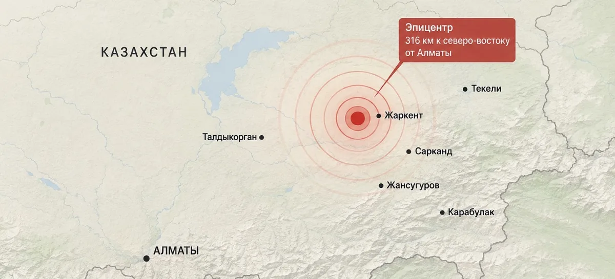 Сотрудники ДЧС области Жетісу после землетрясения