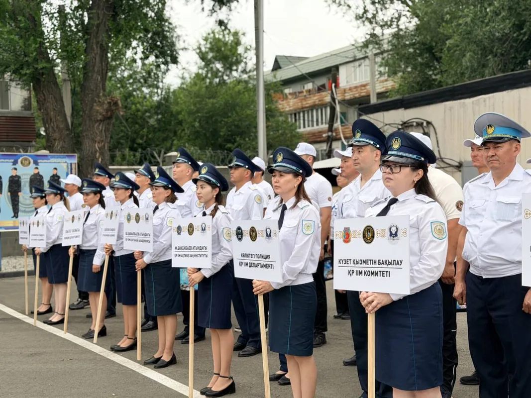 Полицейские соревнуются в стрельбе из боевого оружия на республиканском турнире в области Жетісу