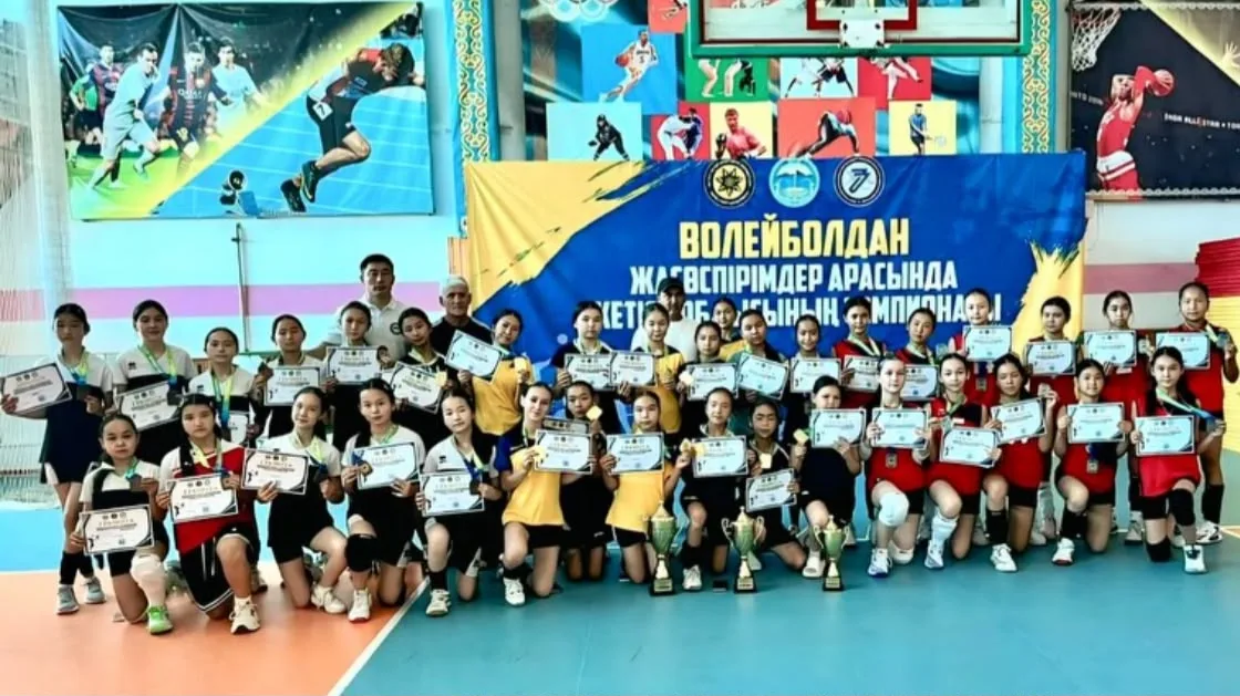 Молодые волейболистки Жетісу на областном чемпионате в Ушарале