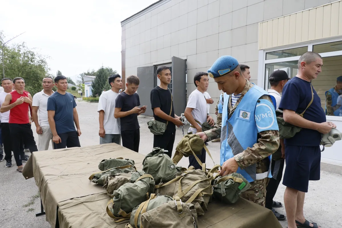 Военнообязанные запаса из области Жетісу проходят тактическую подготовку на учениях в Текели.