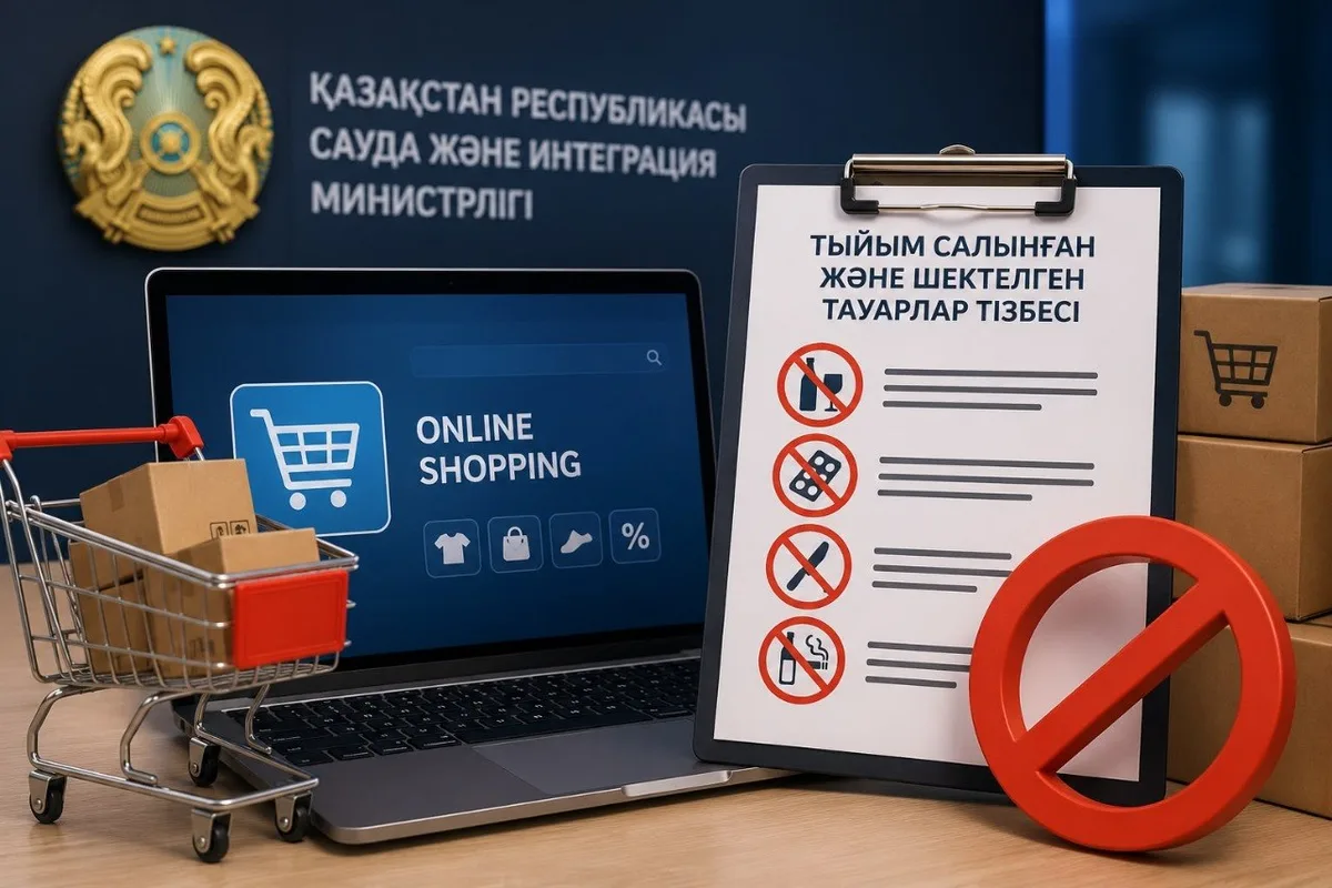 Человек использует ноутбук для онлайн-покупок, на экране товары и корзина, символизируя электронную торговлю.