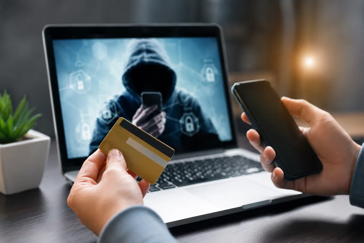 Полицейский объясняет жителю Жетісу как избежать интернет-мошенничества