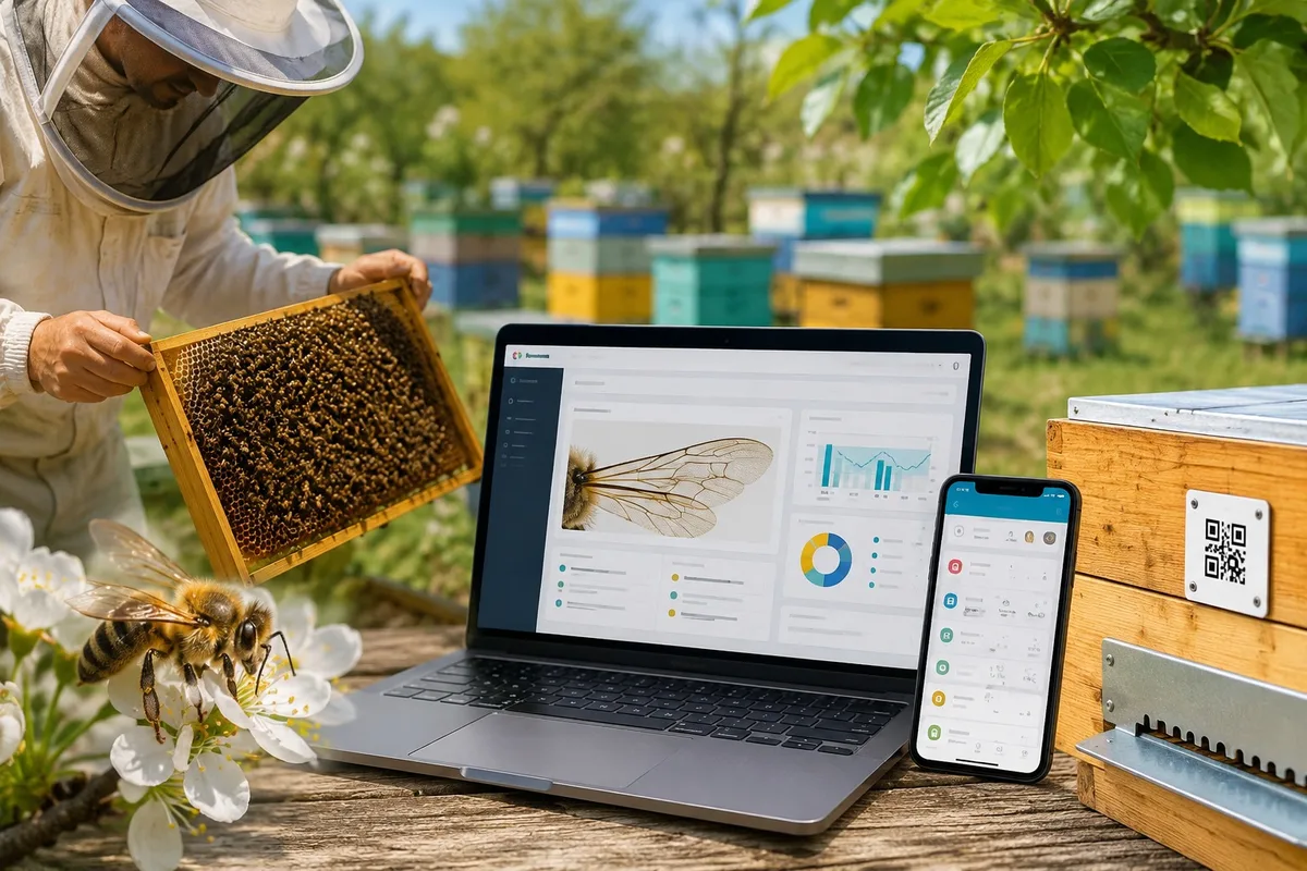 Цифровая платформа Apislab для управления пасеками и пчелами с QR-кодами