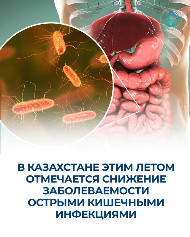 Дети моют руки с мылом как часть профилактики острых кишечных инфекций в Казахстане.