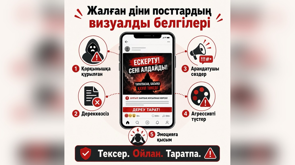 Эксперты Жетісу: Как распознать фейковые религиозные публикации