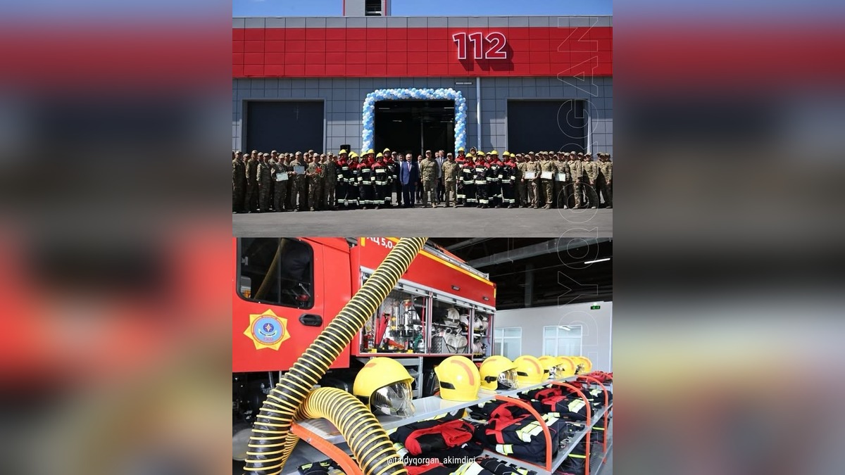 В Талдыкоргане открыли новое пожарное депо, названное в честь Дамира Таранова