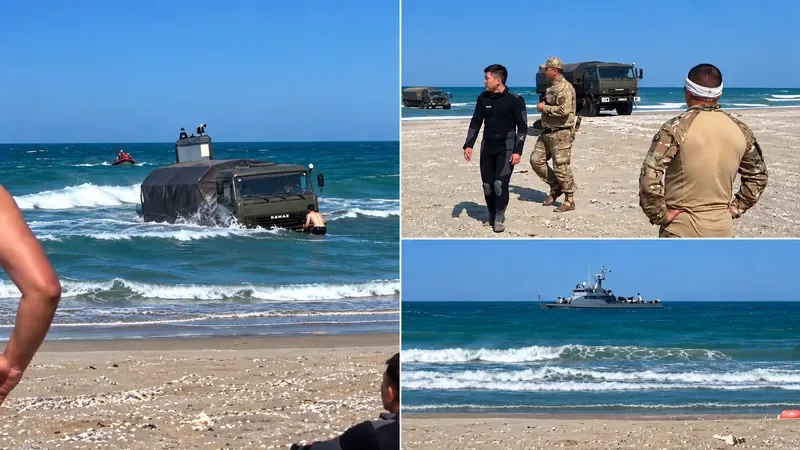 Поиски военнослужащих в Каспийском море после трагедии на учениях в Мангистау
