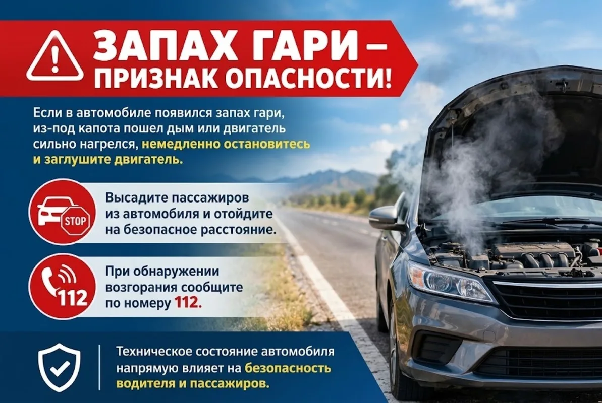 Инструкция МЧС Казахстана по действиям водителей при возгорании автомобиля