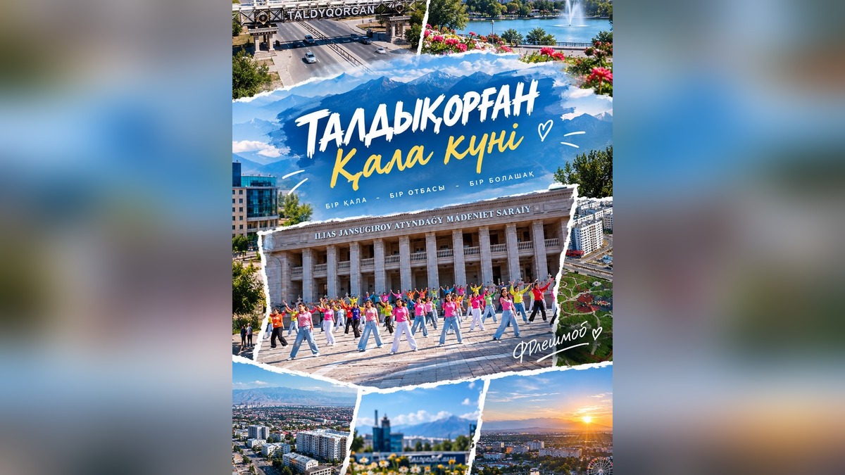 Молодежь Талдыкоргана устроила флешмоб в честь Дня города