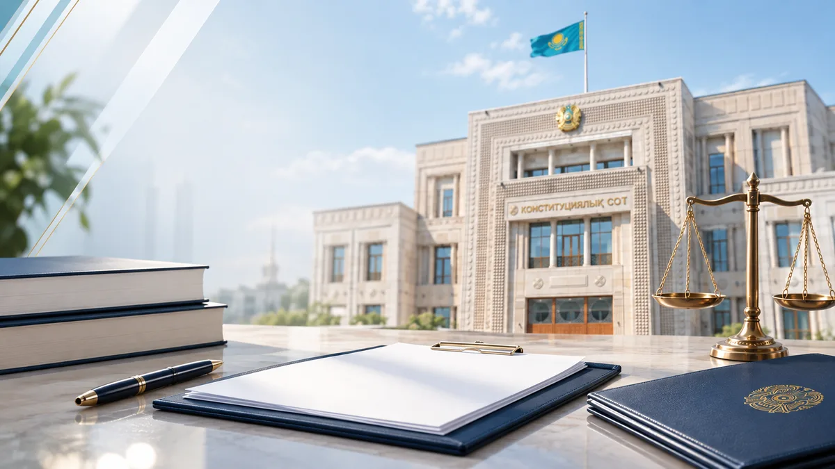Здание Конституционного Суда Казахстана, символ правосудия и защиты конституционных прав граждан.
