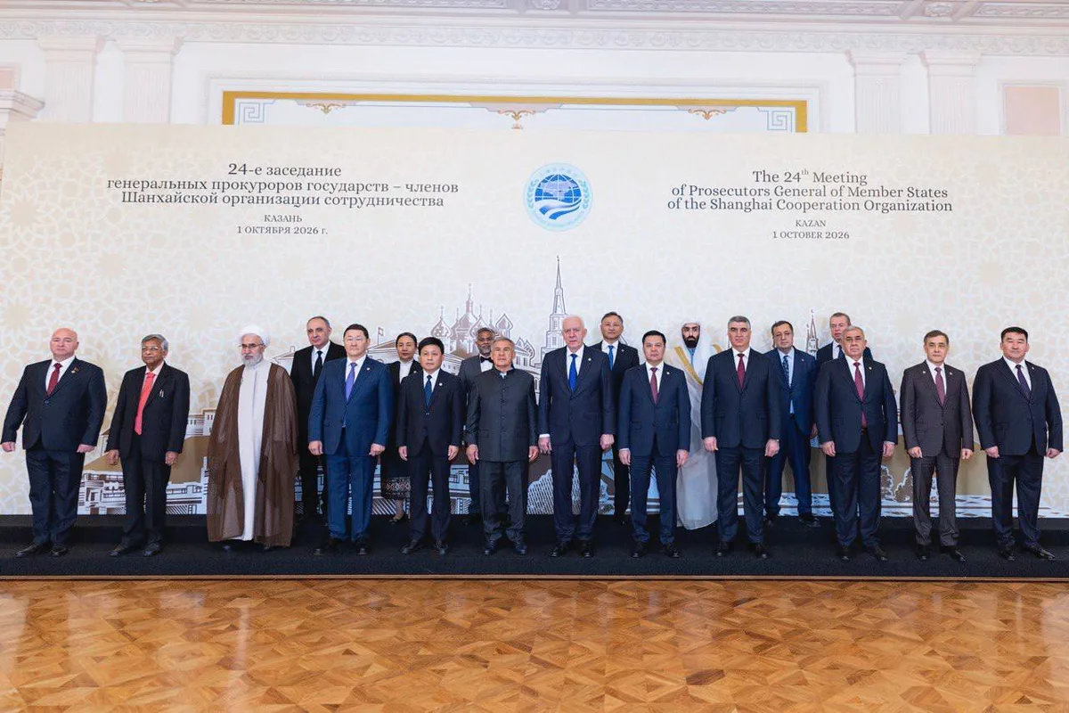 Генеральный прокурор Казахстана Берик Асылов на заседании глав прокуратур стран ШОС в Казани