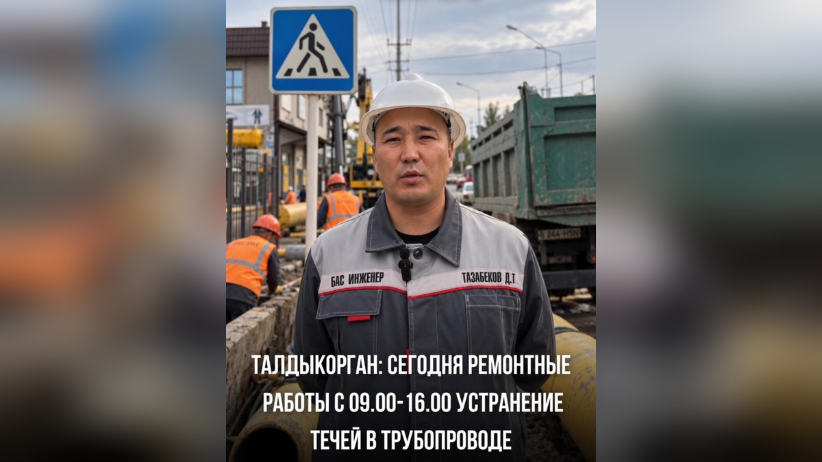Талдыкорган: магистральную теплосеть ремонтируют 13 октября перед отопительным сезоном